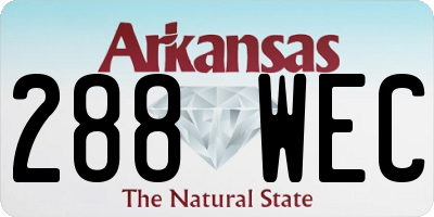 AR license plate 288WEC