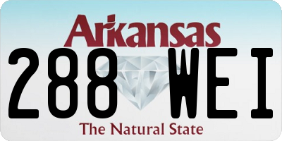 AR license plate 288WEI