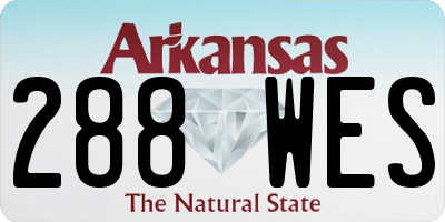 AR license plate 288WES