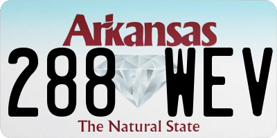 AR license plate 288WEV
