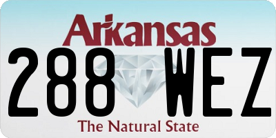AR license plate 288WEZ