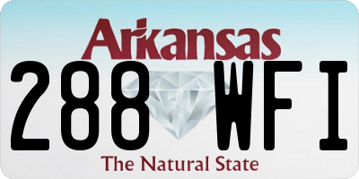 AR license plate 288WFI