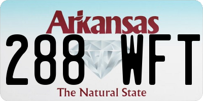AR license plate 288WFT