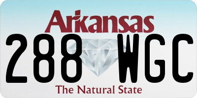 AR license plate 288WGC