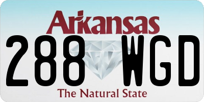 AR license plate 288WGD