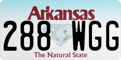 AR license plate 288WGG