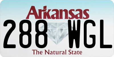 AR license plate 288WGL