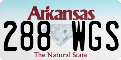 AR license plate 288WGS