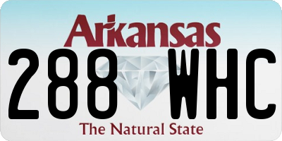 AR license plate 288WHC