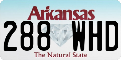 AR license plate 288WHD