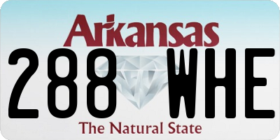 AR license plate 288WHE