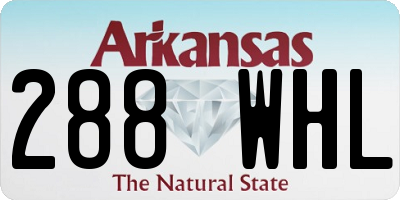AR license plate 288WHL