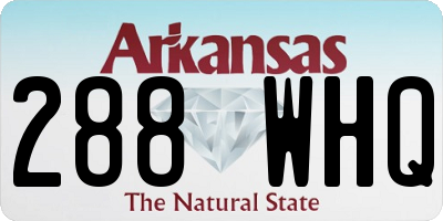 AR license plate 288WHQ