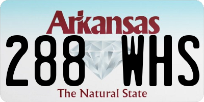 AR license plate 288WHS