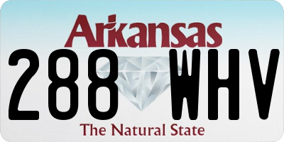 AR license plate 288WHV
