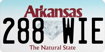 AR license plate 288WIE