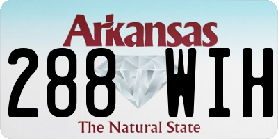 AR license plate 288WIH