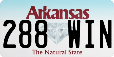 AR license plate 288WIN