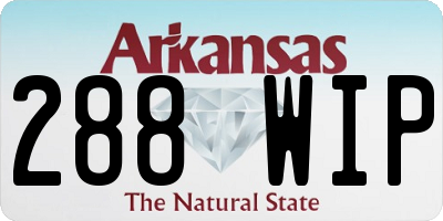 AR license plate 288WIP