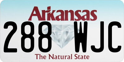 AR license plate 288WJC