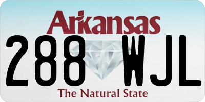AR license plate 288WJL