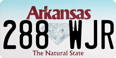 AR license plate 288WJR