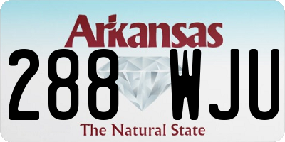 AR license plate 288WJU