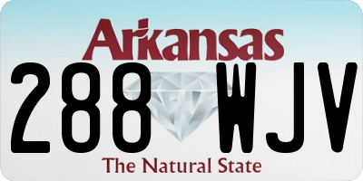 AR license plate 288WJV