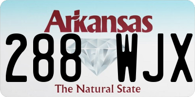 AR license plate 288WJX