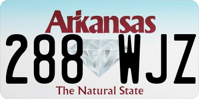 AR license plate 288WJZ