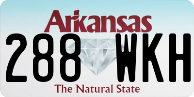AR license plate 288WKH
