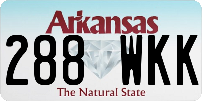 AR license plate 288WKK