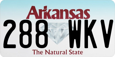 AR license plate 288WKV