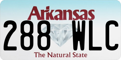 AR license plate 288WLC