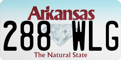AR license plate 288WLG