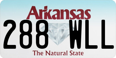 AR license plate 288WLL