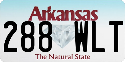 AR license plate 288WLT