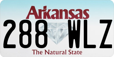 AR license plate 288WLZ