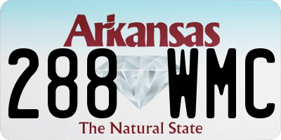 AR license plate 288WMC