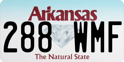 AR license plate 288WMF