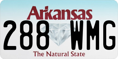 AR license plate 288WMG
