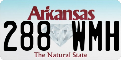AR license plate 288WMH