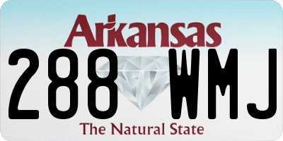 AR license plate 288WMJ