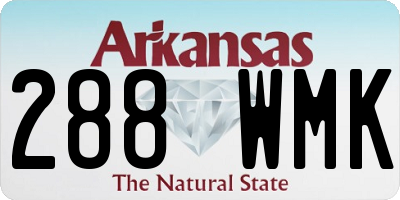 AR license plate 288WMK