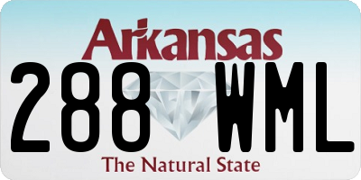 AR license plate 288WML
