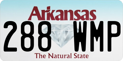 AR license plate 288WMP