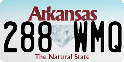 AR license plate 288WMQ