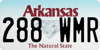 AR license plate 288WMR