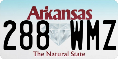 AR license plate 288WMZ