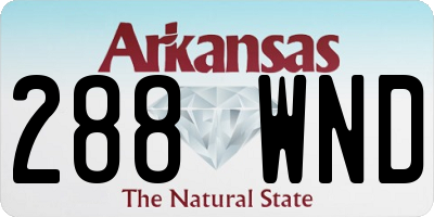 AR license plate 288WND